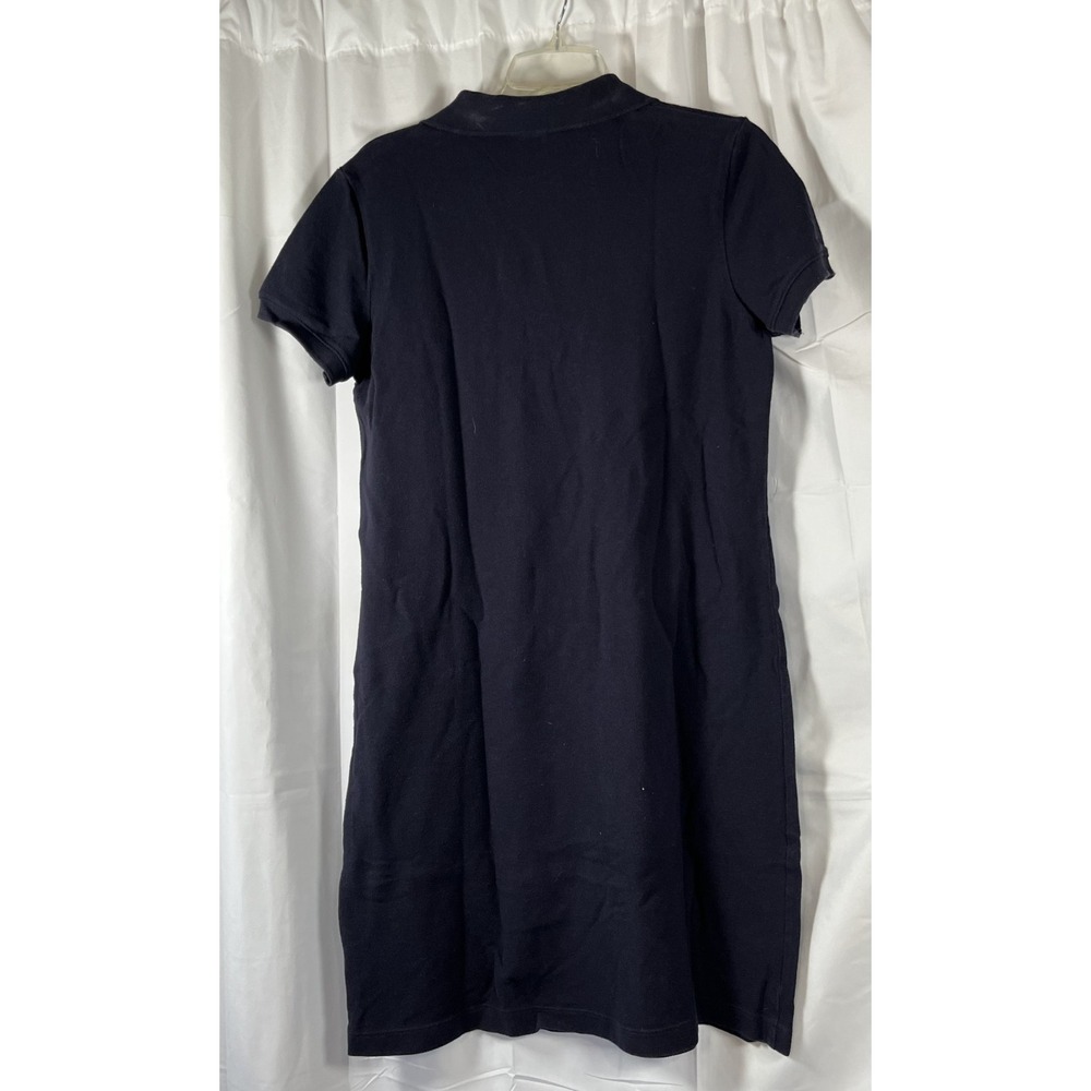 Lands' End Shirt Dress Women's Small 6P-8P Navy Blue Polo Short Sleeve Collared - Picture 3 of 13
